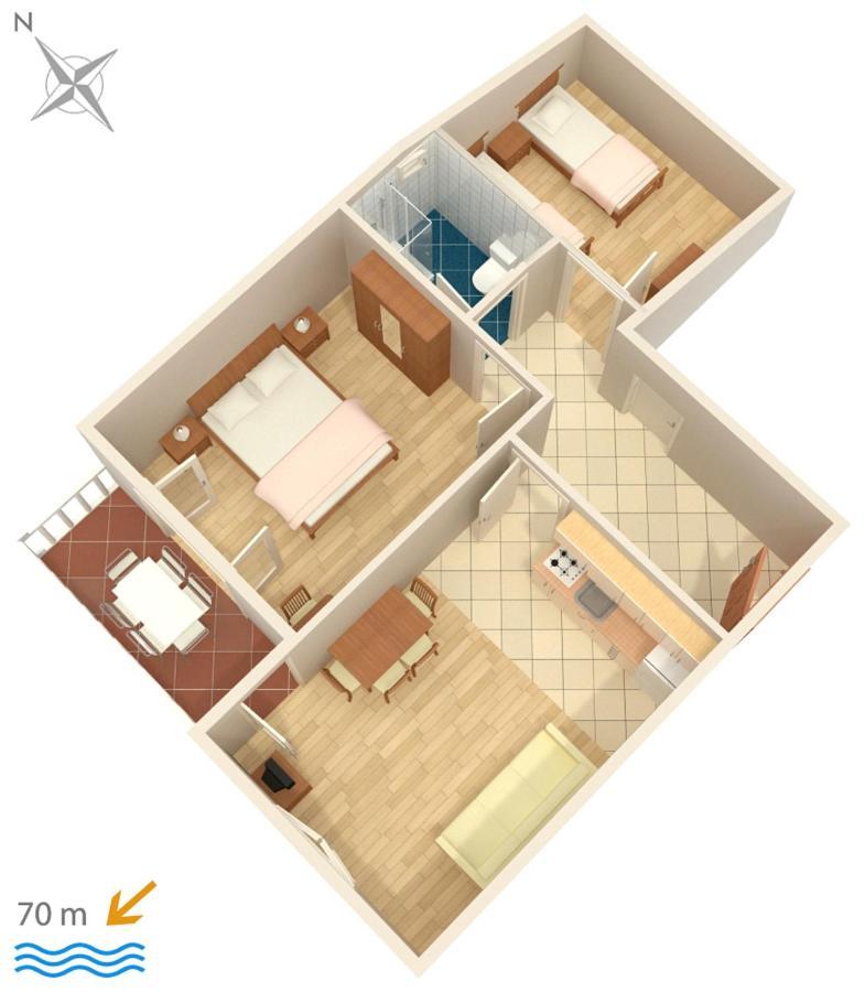 Apartments And Rooms By The Sea Cove Soline, Dugi Otok - 448 Veli Rat Eksteriør bilde
