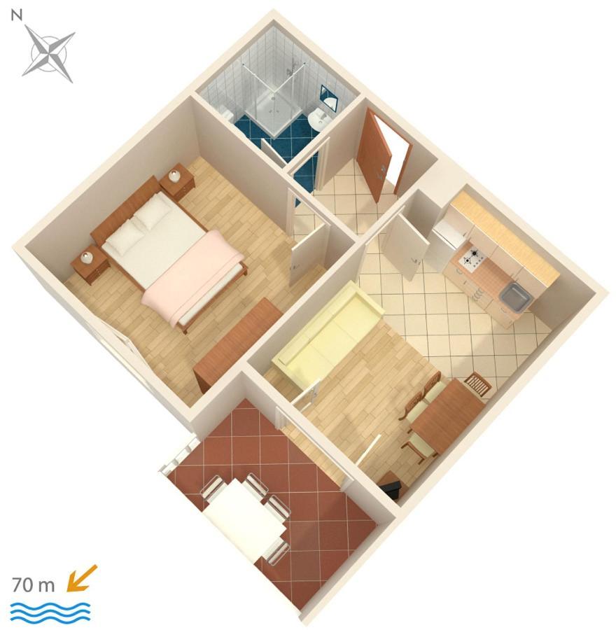 Apartments And Rooms By The Sea Cove Soline, Dugi Otok - 448 Veli Rat Eksteriør bilde